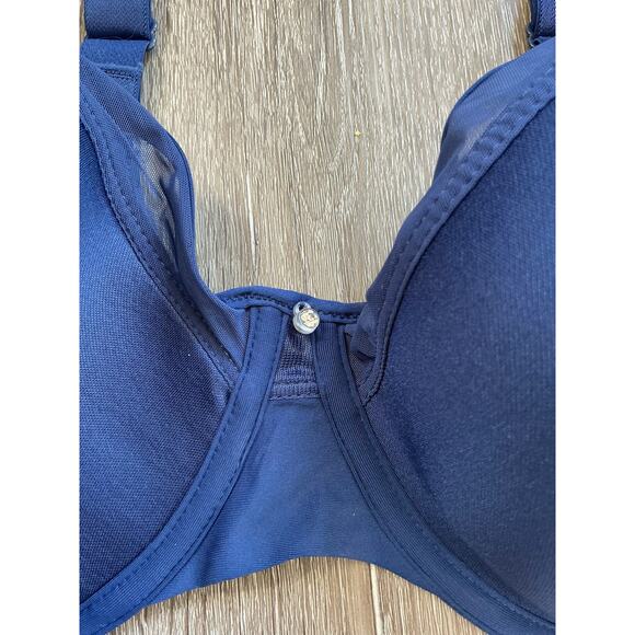 Bali One Smooth U Ultra Light Underwire Convertible Blue 40D Bra Full Figure - Picture 2 of 8